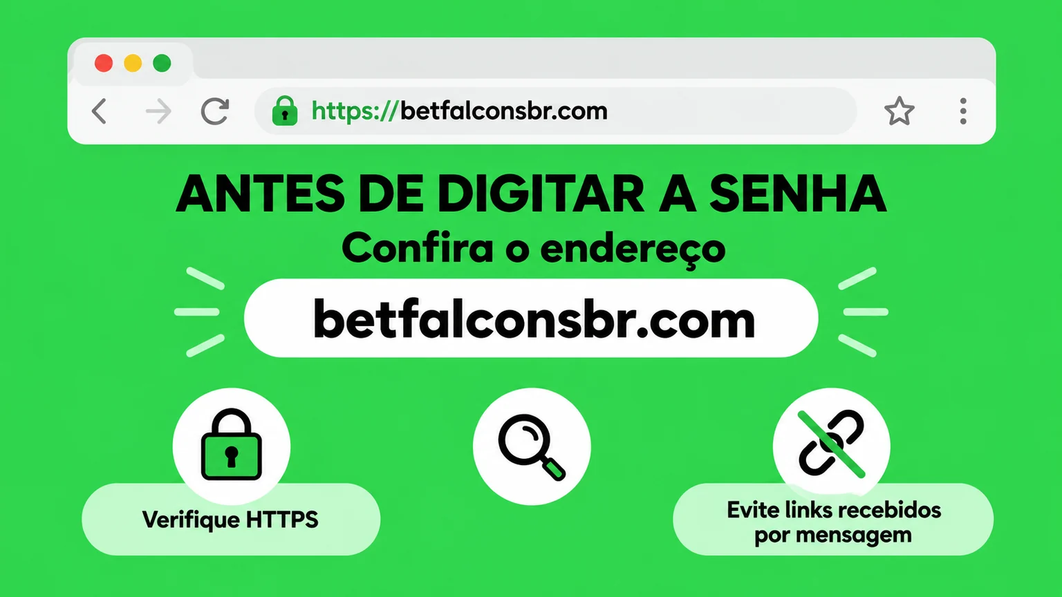 Verificação do endereço antes do login BetFalcons